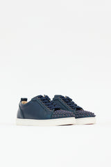 Christian Louboutin Leather Spike Louis Junior Sneaker