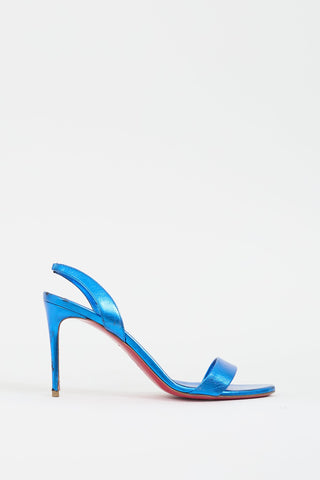 Christian Louboutin Metallic Blue O Marylin Heel