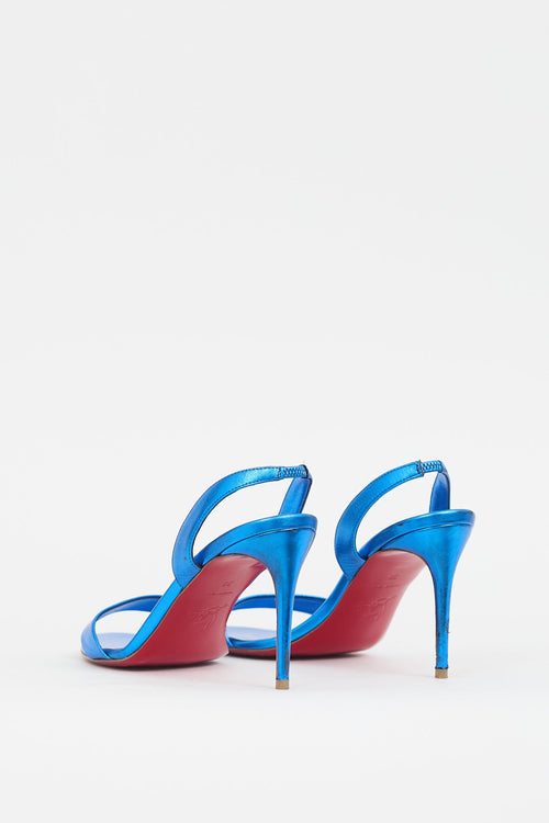 Christian Louboutin Metallic Blue O Marylin Heel