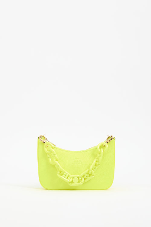 Christian Louboutin Neon Yellow Leather Loubila Mini Bag