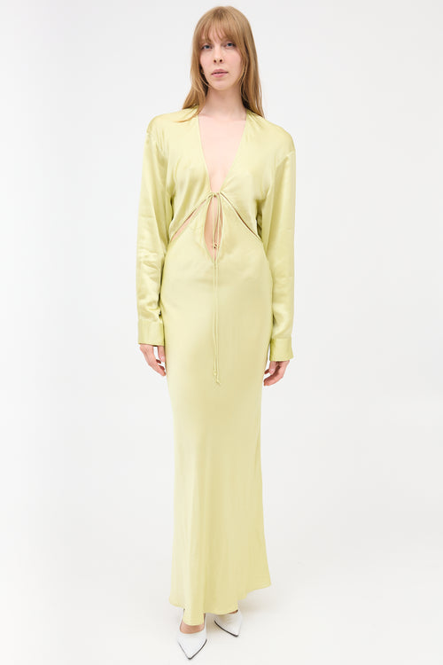 Christopher Esber Silk Cutout Maxi Dress