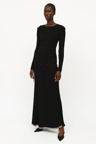 Christopher Esber Black Knit Multi-Wear Dress