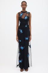 Christopher Kane Tulle Floral Embroidered Dress
