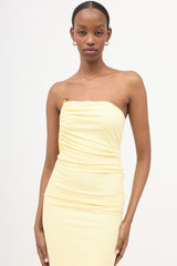 Christopher Esber Jersey Draped Strapless Dress