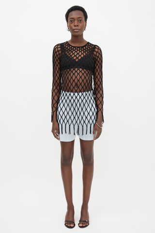 Christopher Esber Knit Mesh Dress