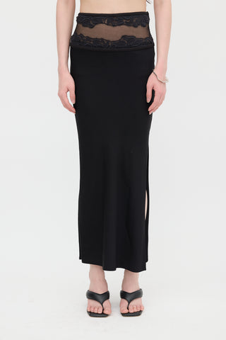 Christopher Esber Lace Panelled Maxi Skirt