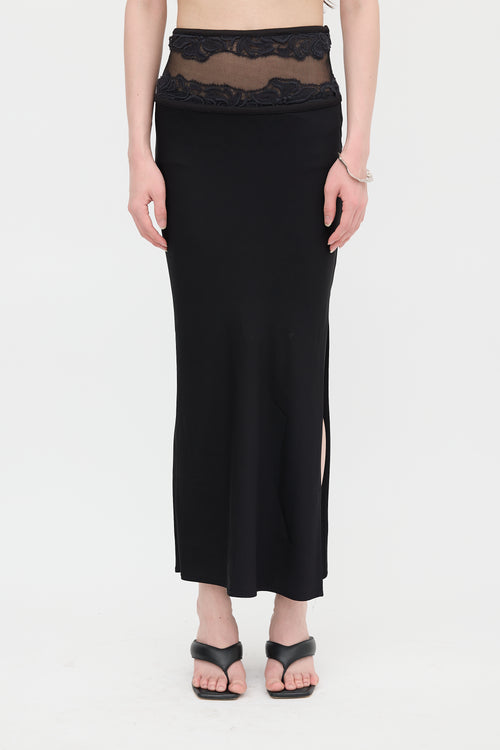 Christopher Esber Lace Panelled Maxi Skirt