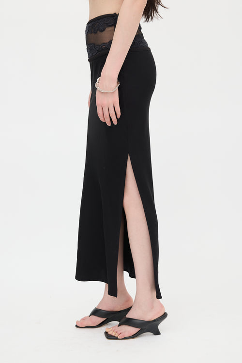 Christopher Esber Lace Panelled Maxi Skirt