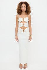 Christopher Esber Pierced Orbit Cutout Dress