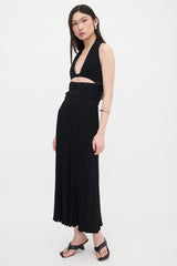 Christopher Esber Rib Knit Button Maxi Dress