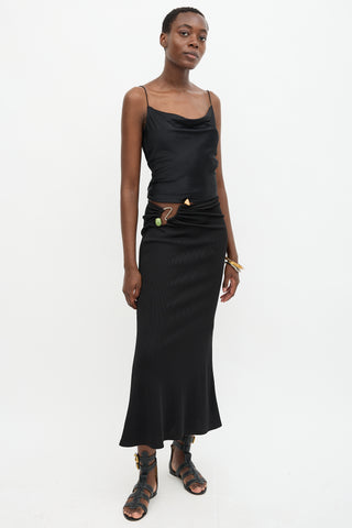 Christopher Esber Ruched Distort Quartz Skirt