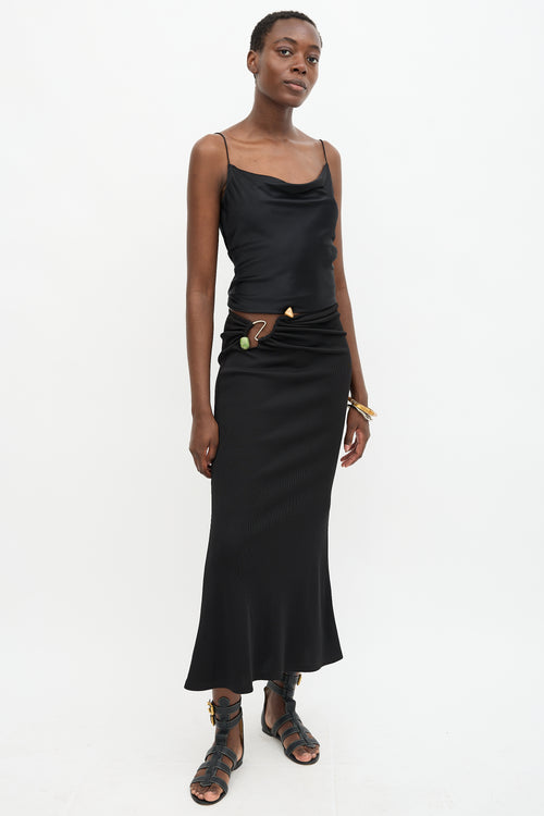 Christopher Esber Ruched Distort Quartz Skirt