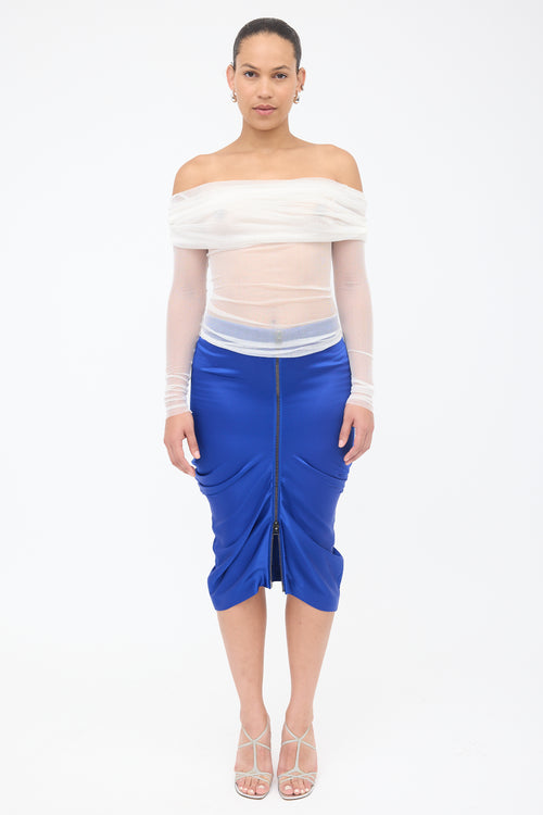 Christopher Esber Silk Veiled Top