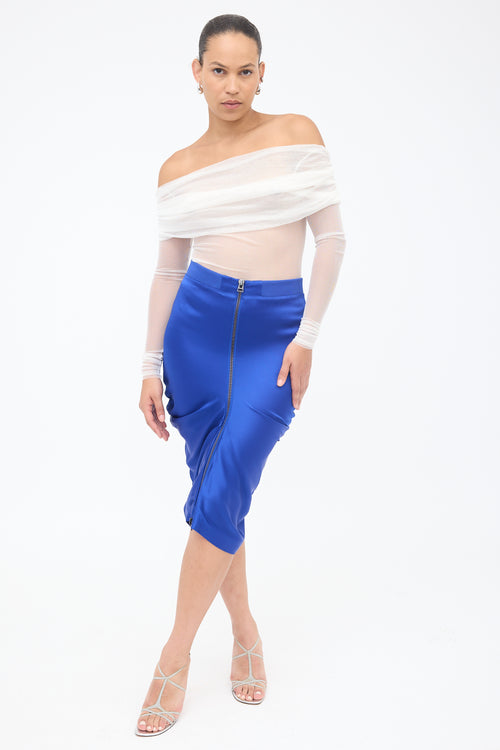 Christopher Esber Silk Veiled Top