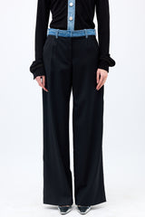 Christopher Esber Wool & Denim Trouser