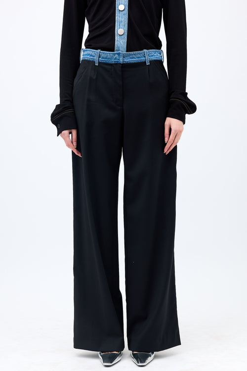 Christopher Esber Wool & Denim Trouser