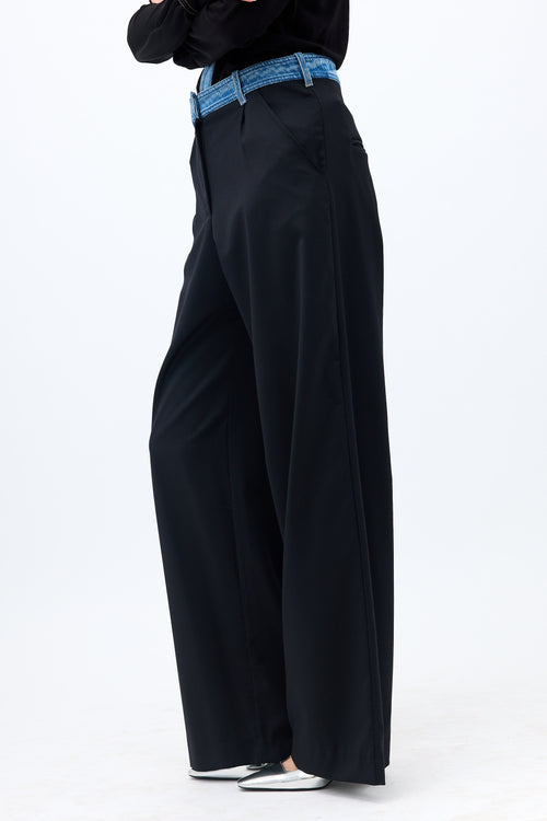 Christopher Esber Wool & Denim Trouser