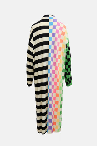 Christopher John Rogers Wool Knit Pattern Dress