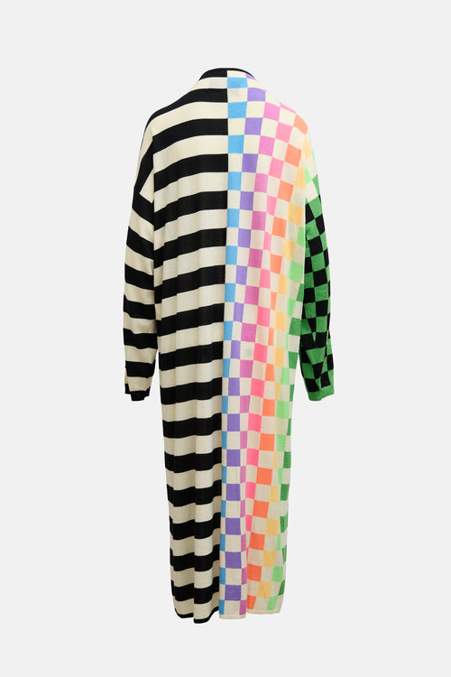 Christopher John Rogers Wool Knit Pattern Dress