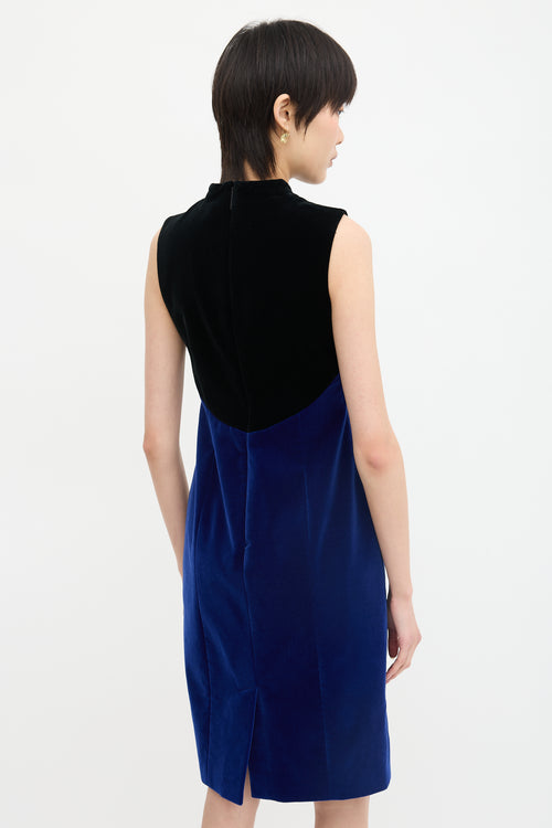 Christopher Kane Velvet Colourblock Dress