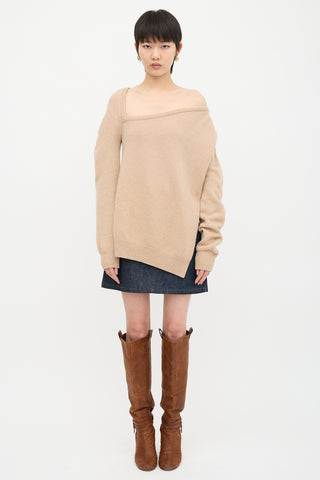 Christopher Kane Wool & Cashmere Asymmetric Sweater