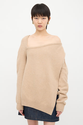 Christopher Kane Wool & Cashmere Asymmetric Sweater