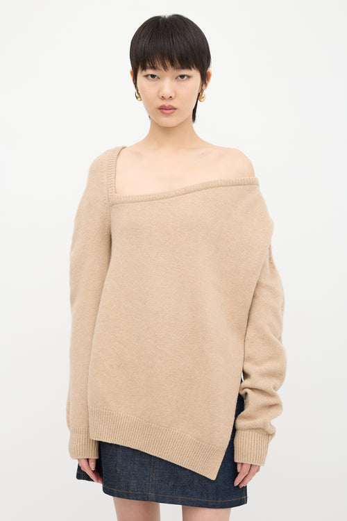Christopher Kane Wool & Cashmere Asymmetric Sweater