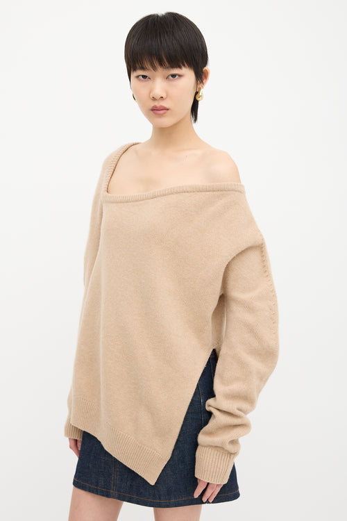 Christopher Kane Wool & Cashmere Asymmetric Sweater