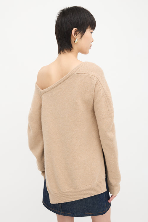 Christopher Kane Wool & Cashmere Asymmetric Sweater