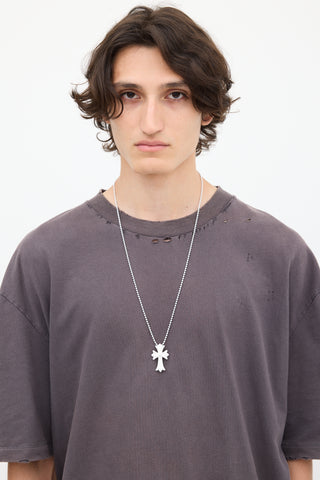 Chrome Hearts 2019 White Silicone Cross Necklace