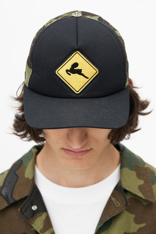 Chrome Hearts Black & Multicolour Camo Hat