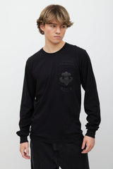 Chrome Hearts // Black Printed One Pocket Long Sleeve Top