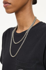Chrome Hearts Sterling Silver Paperchain Necklace