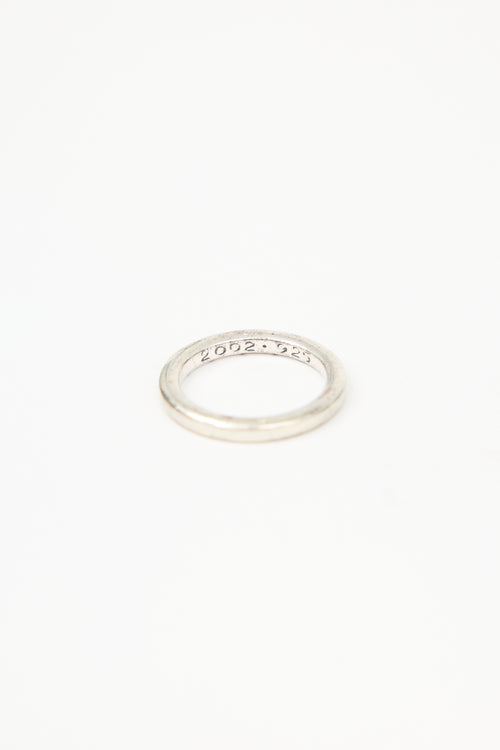 Chrome Hearts Sterling Silver Logo Ring