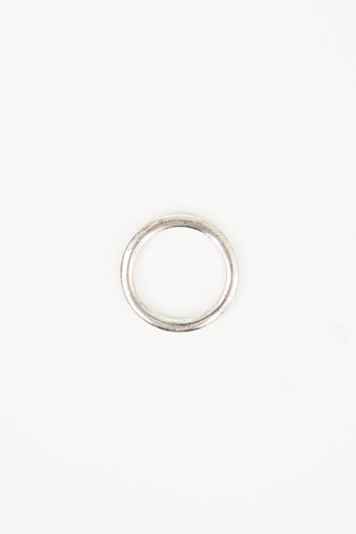 Chrome Hearts Sterling Silver Logo Ring