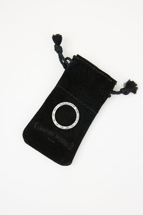 Chrome Hearts Sterling Silver Logo Ring