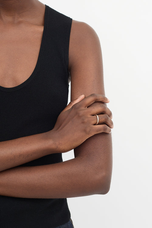 Chrome Hearts Sterling Silver Logo Ring