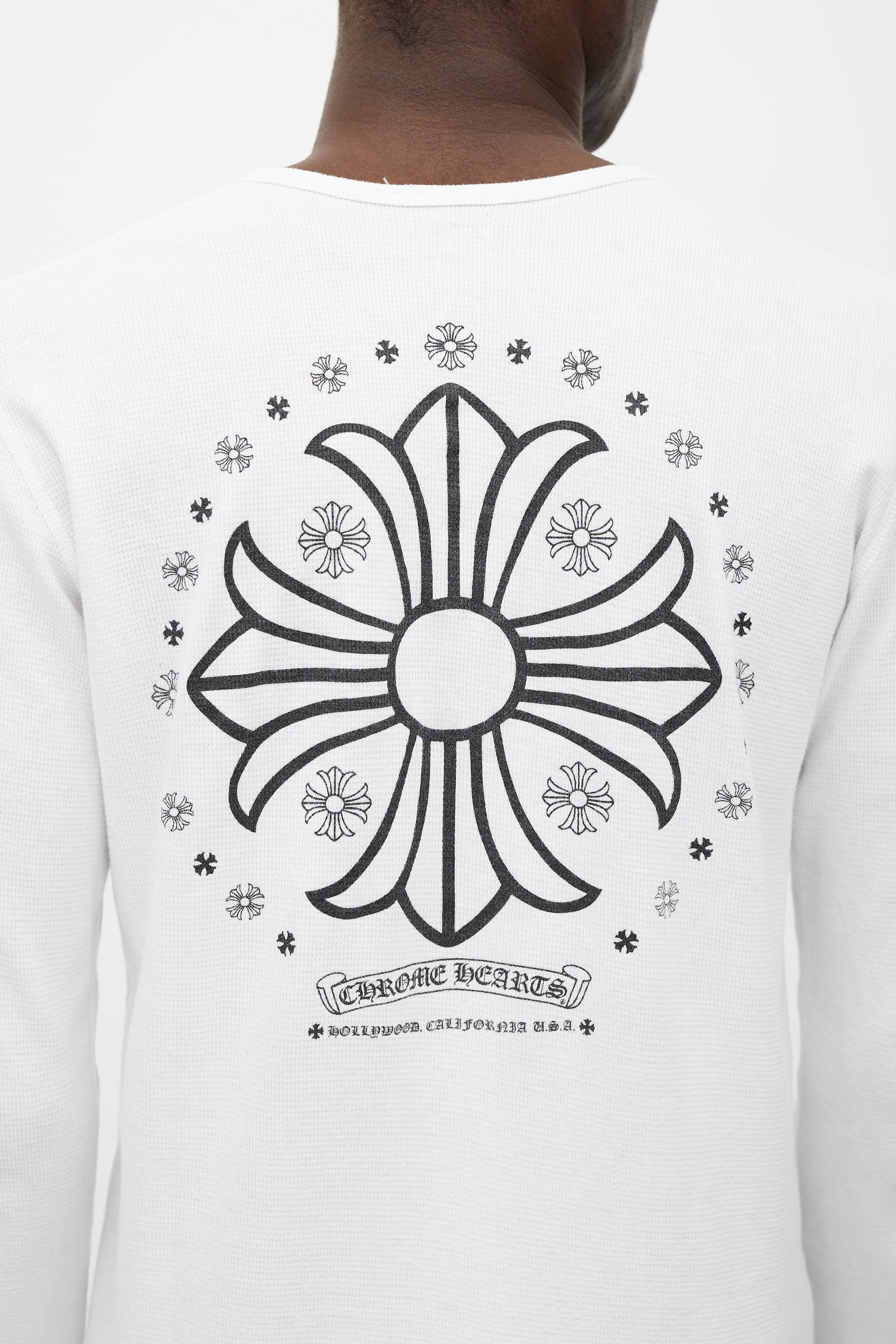 Chrome Hearts // White Logo Long Sleeve Thermal T-Shirt – VSP