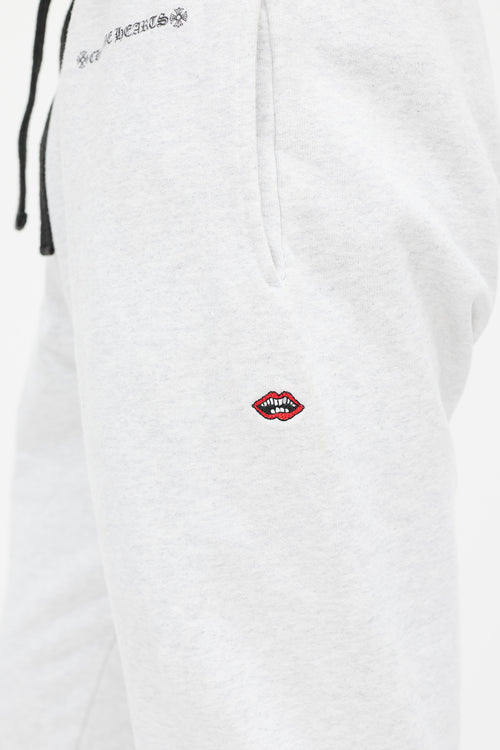 Chrome Hearts X Matty Boy Flame Grey & Multicolour Flame Sweatpants