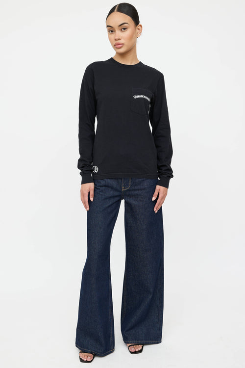 Chrome Hearts Logo Long Sleeve T-Shirt