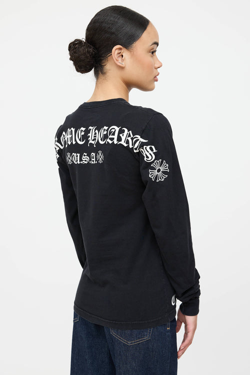 Chrome Hearts Logo Long Sleeve T-Shirt