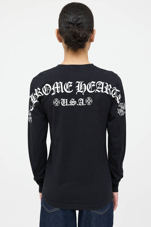 Chrome Hearts Logo Long Sleeve T-Shirt