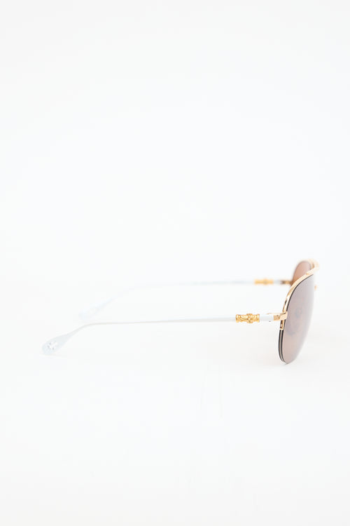 Chrome Hearts Stains Aviator Sunglasses