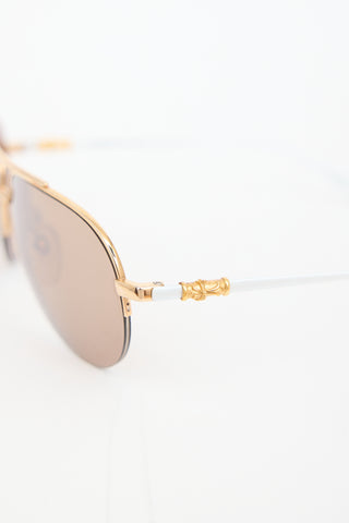 Chrome Hearts Stains Aviator Sunglasses