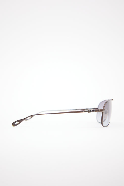 Chrome Hearts Stains II Aviator Sunglasses