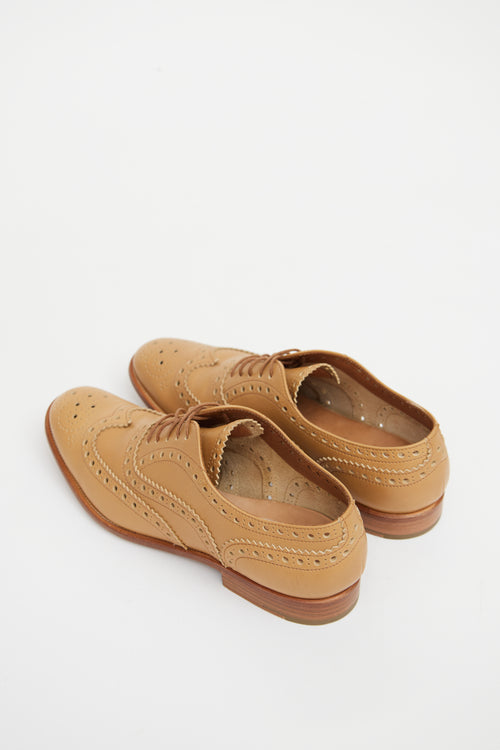 Church's Beige Leather Brogue Derby