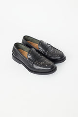 Church's Black Leather Gunmetal Studded Loafer