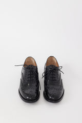 Church's Black Leather Rounded Toe Brogue