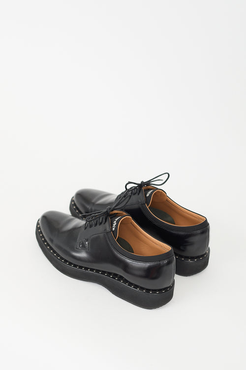 Church's Black Leather Studded Platform Derby