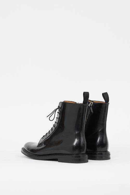 Church's Black Patent Alexandra Lace Up Ankle Boot